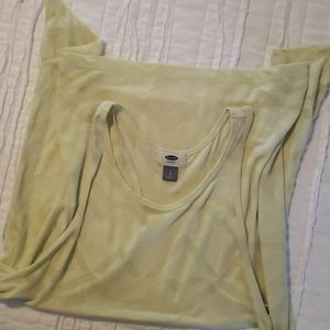 Old navy razor tank with asymmetrical hem